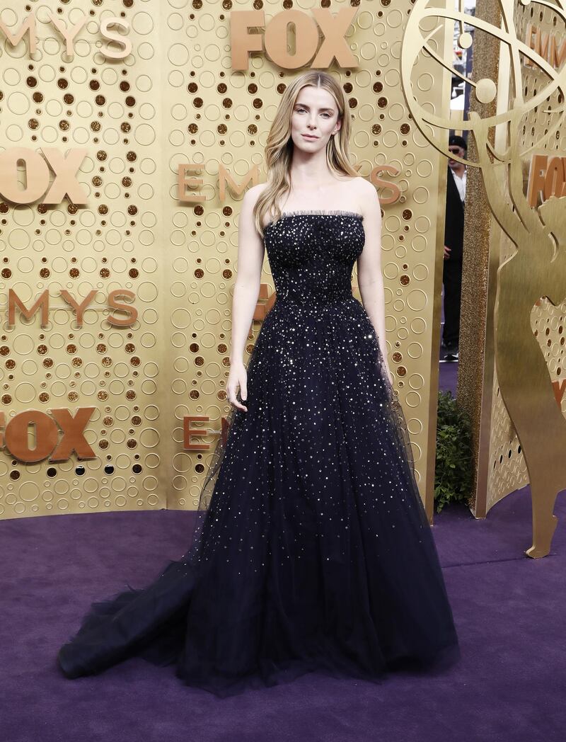 Betty Gilpin in Jason Wu collection. EPA