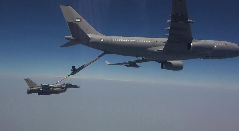 During the mission, the fighter jets conducted air refuelling from the Airbus planes of the Air Force and Air Defence. Wam