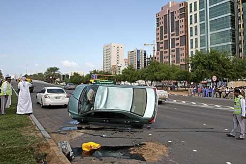 A study has found there are an average of 320 crashes a day in Abu Dhabi.