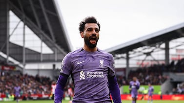 Mohamed Salah will probably start on the bench when Liverpool take on his former club Chelsea in the League Cup final at Wembley on Sunday. Getty Images
