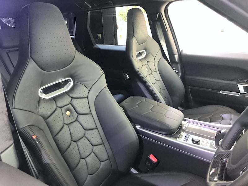 The reupholstery in all its glory. Courtesy Kahn