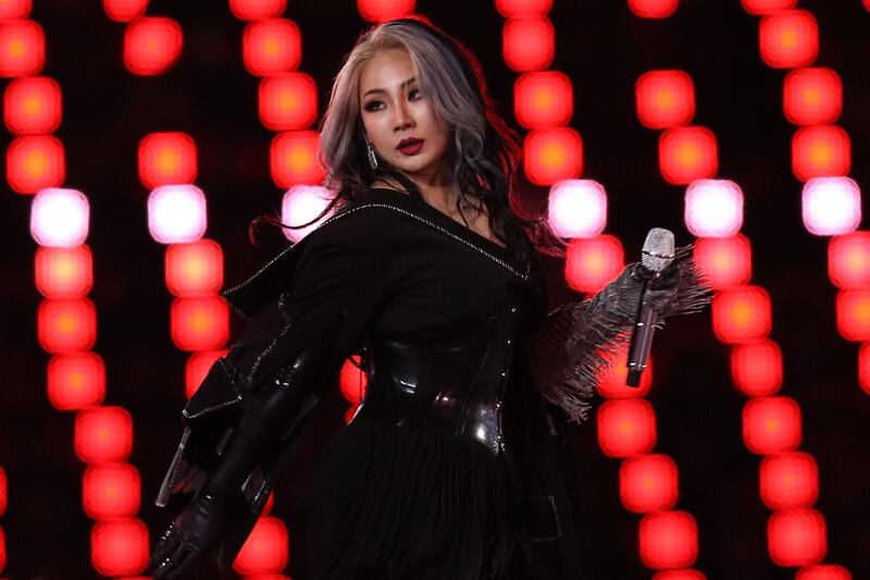 South Korean K-pop singer CL performs during the Closing Ceremony of the PyeongChang 2018 Winter Olympic Games at PyeongChang. Maddie Meyer / Getty