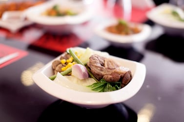 Bulalo, a Filipino beef dish, served at The Hub 7  Reem Mohammed / The National 