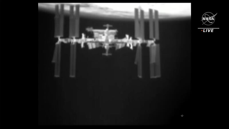 The International Space Station as seen by the SpaceX Dragon capsule after undocking. Photo: Nasa