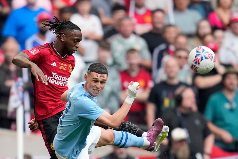 City's MVP this season hit fresh air with a good chance and struggled to consistently trouble United, but two flashes of quality did create chances. The second, for substitute Alvarez, really should have been converted. AP