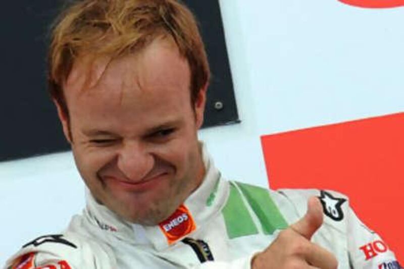 Rubens Barrichello took a surprise third place.