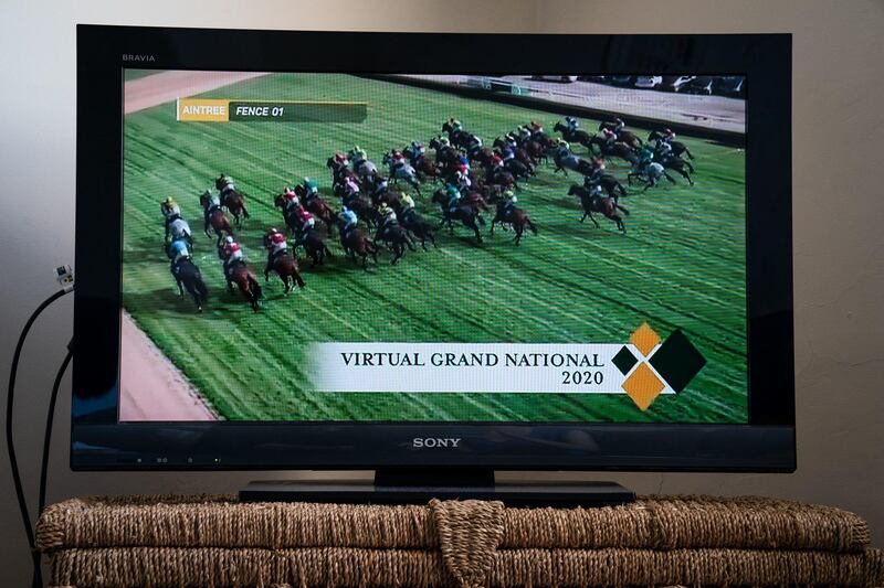 Proceeds from the Virtual Grand National were donated to the NHS. PA