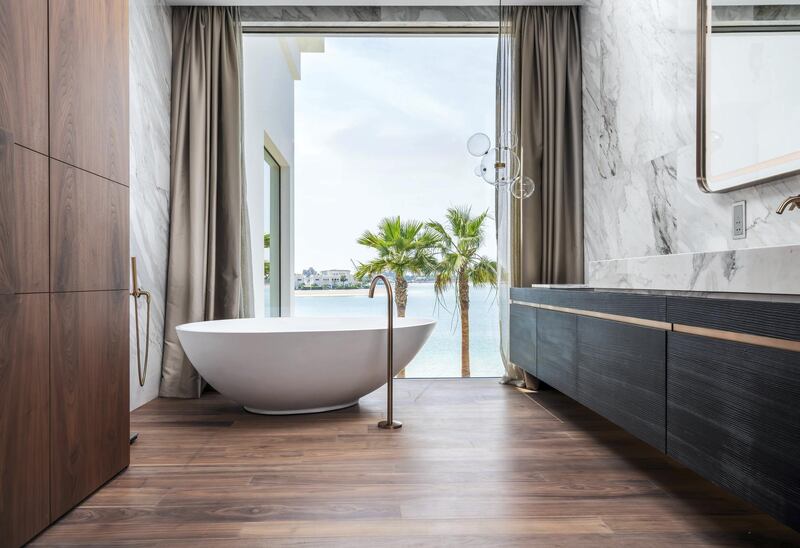 A bath with a view.