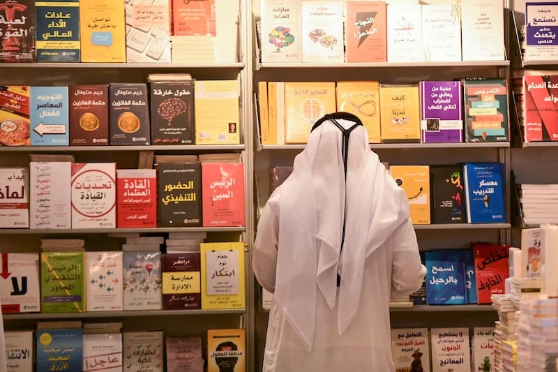 The Abu Dhabi Book International Book Fair is being held until Sunday at Abu Dhabi National Exhibition Centre. Khushnum Bhandari / The National