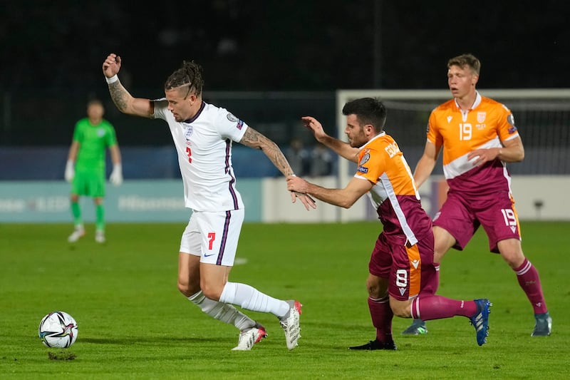 Kalvin Phillips 8 – The Leeds man formed a solid wall at the base of England’s midfield. He didn’t have to do too much defensively, but his distribution kept England moving forward. Substituted at the break. AP Photo