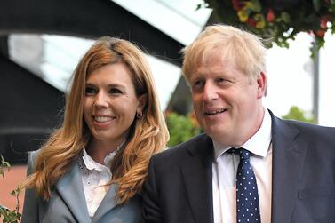 Boris Johnson and Carrie Symonds are embroiled in a row over the redecoration of their Downing Street flat. Getty