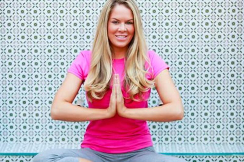 Sarah Bladen has been doing yoga for two months. Courtesy Dawn Appel