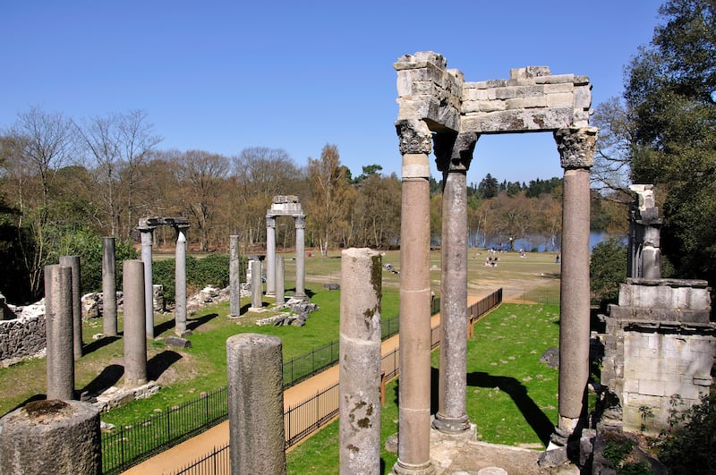 The Leptis Magna columns sit in land owned by the Crown Estate in Windsor Great Park. Alamy