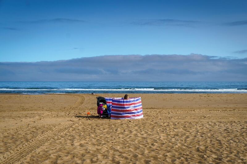 The last of the Summer sunshine falls on the beach in South Shields. Getty Images