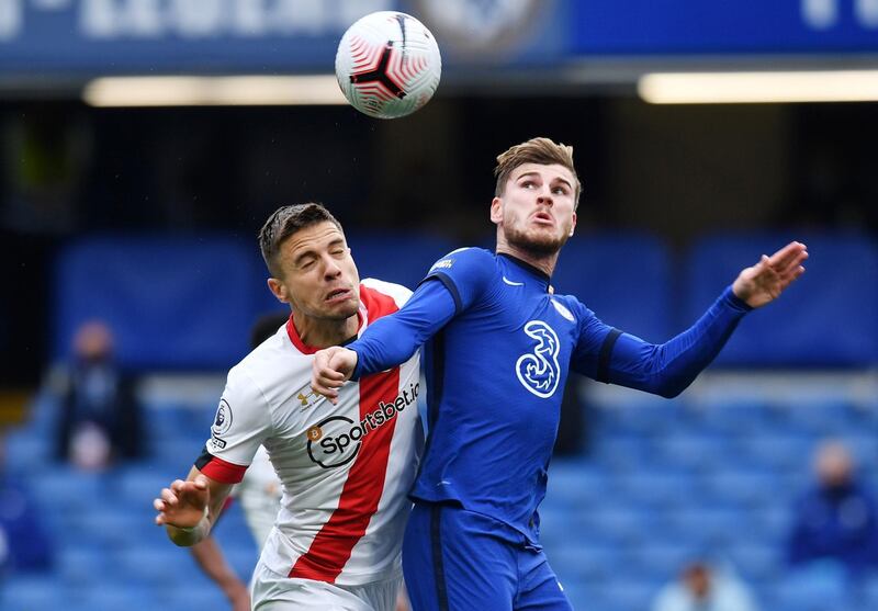 Jan Bednarek - 5. It was a really poor showing from Bednarek as he never really seemed to settle into the game at Stamford Bridge. Time Werner gave him a tough afternoon. Reuters