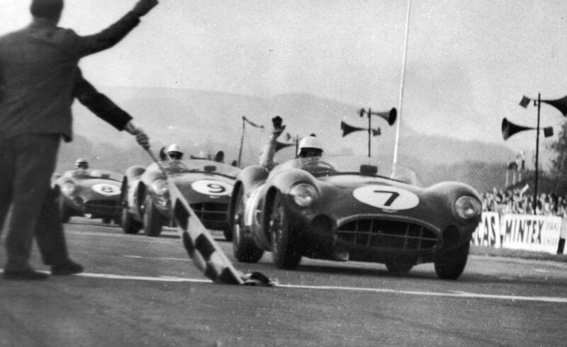 Aston Martin cars won the top three places in the Tourist Trophy Sports Car Race at Goodwood in 1958