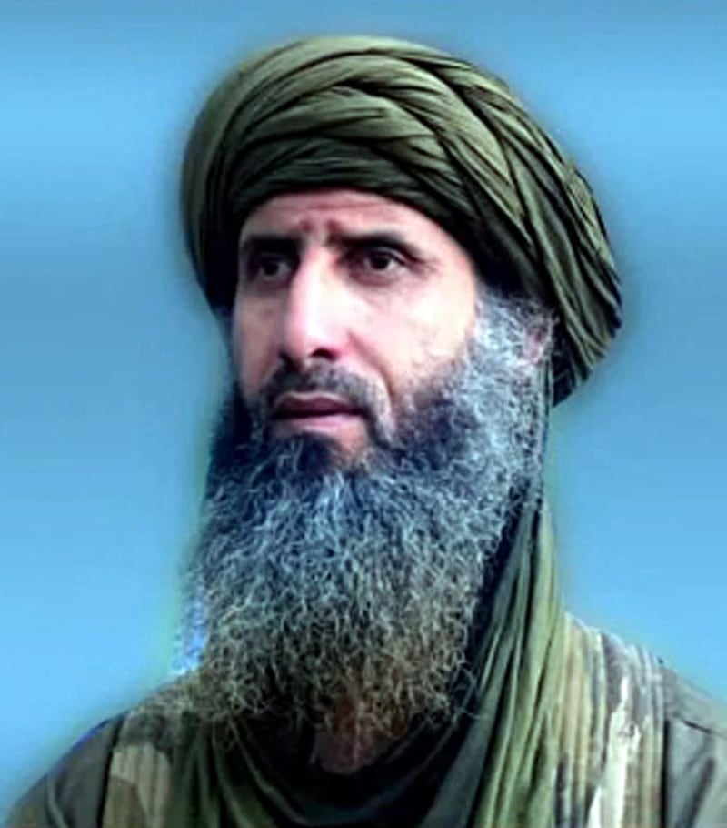 An image grab taken from a video uploaded on YouTube by Al Andalus on May 6, 2013 reportedly shows a picture of Abu Obaida al-Annabi. Annabi, a leader of Al-Qaeda in North Africa (AQIM) has urged Muslims worldwide to attack French interests over Paris' military intervention against Islamists in Mali, in a video message posted online. "It is your duty, all Muslims... to attack French interests everywhere," Abu Obaida al-Annabi said in the recording dated April 25.
== RESTRICTED TO EDITORIAL USE - MANDATORY CREDIT "AFP PHOTO / YOUTUBE" - NO MARKETING NO ADVERTISING CAMPAIGNS - DISTRIBUTED AS A SERVICE TO CLIENTS - AFP IS USING PICTURES FROM ALTERNATIVE SOURCES, THEREFORE IT IS NOT RESPONSIBLE FOR ANY DIGITAL ALTERATIONS TO THE PICTURE'S EDITORIAL CONTENT, DATE AND LOCATION WHICH CANNOT BE INDEPENDENTLY VERIFIED == (Photo by HO / YouTube / AFP)