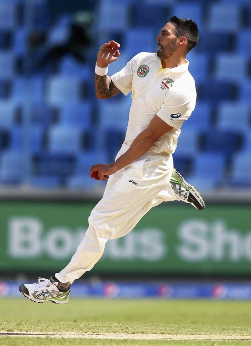 Aussie quick Mitchell Johnson became the first fast bowler to be named cricketer of the year, in 2009. Getty