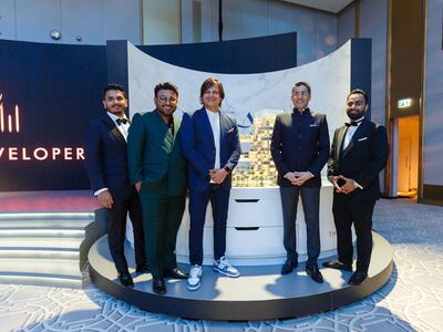 Bollywood actor Vivek Oberoi, third from left, was at the launch of the new project. Photo: The Luxe Developers