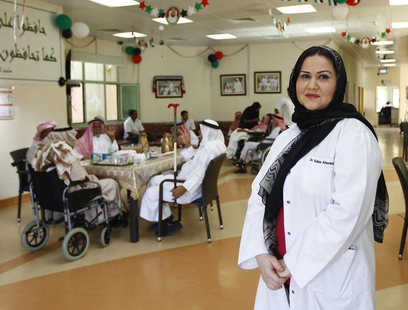 Dr Salwa Al Suwaidi champions Muslim and Arab societies that take care of their elderly people. Jeffrey E Biteng / The National