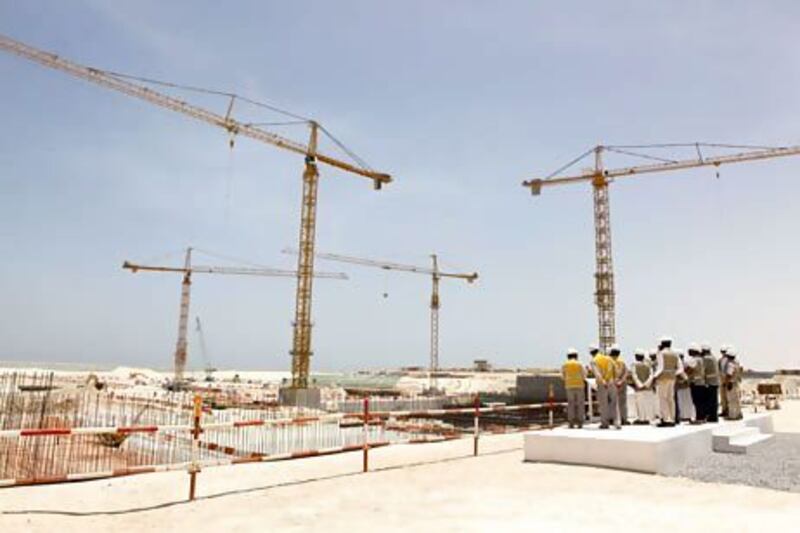 Construction of the nuclear power plant in Baraka. WAM