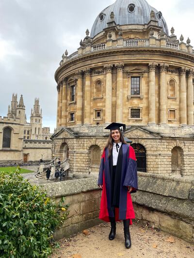 Farah Shamout, from Jordan, is thankful for her Oxford opportunity. Photo: Farah Shamout

