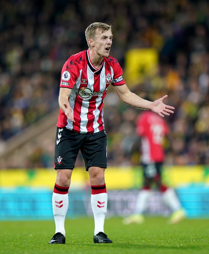 James Ward-Prowse - 8: Started move for Armstrong goal with quality cross-field ball out to Walker-Peters. Passing and crossing so reliable and makes him constant threat. PA