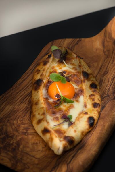 Two-cheese pide. Ruya Dubai