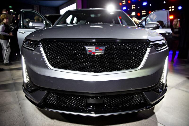 The General Motors Co. (GM) Cadillac XT6 sport utility vehicle (SUV) is displayed during an event at the 2019 North American International Auto Show (NAIAS) in Detroit, Michigan, U.S., on Sunday, Jan. 13, 2019. The new XT6 going on sale in the spring will be a second model in the lineup with a third row of seats for Cadillac to try to lure away luxury buyers shopping for Audis, BMWs and Mercedes-Benzes. Photographer: Daniel Acker/Bloomberg