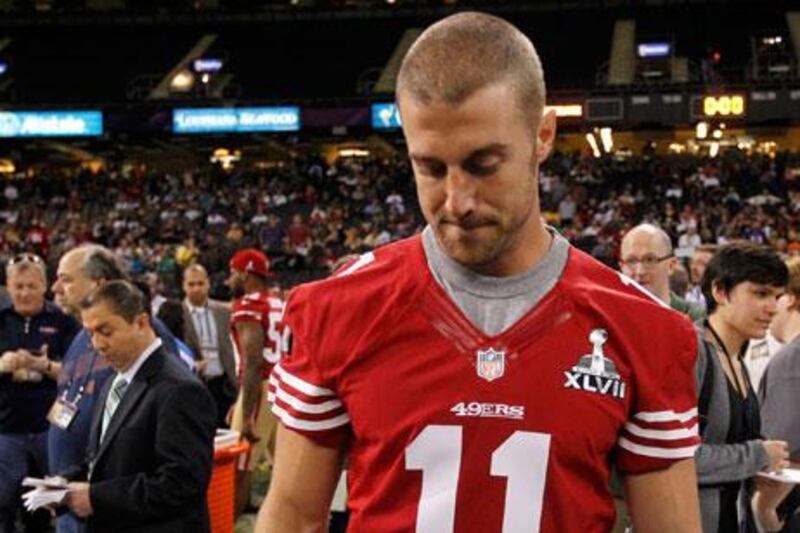 Much as he has been during the latter part of the San Francisco 49ers run to the Super Bowl, Alex Smith was mostly a spectator during the media day at the Super Dome in New Orleans, site of the game on Sunday.