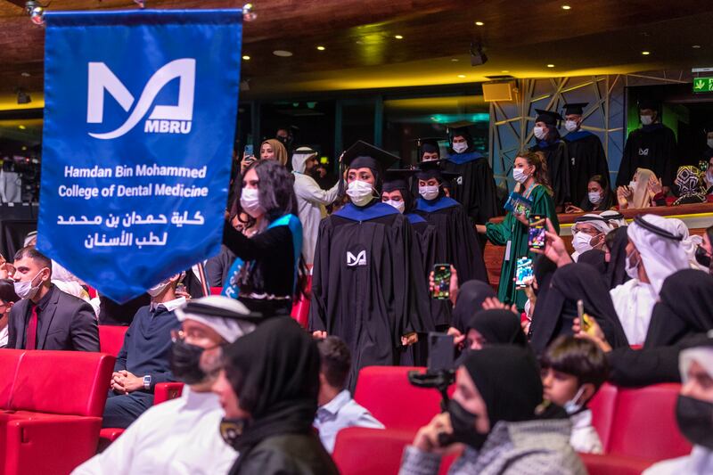 Mohammed Bin Rashid University of Medicine and Health Sciences graduation ceremony at Dubai Opera.