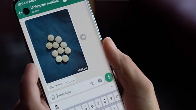 Police say the 'unknown messages’ method had lured an increasing number of people into drug addiction. Photo: Dubai Police screengrab