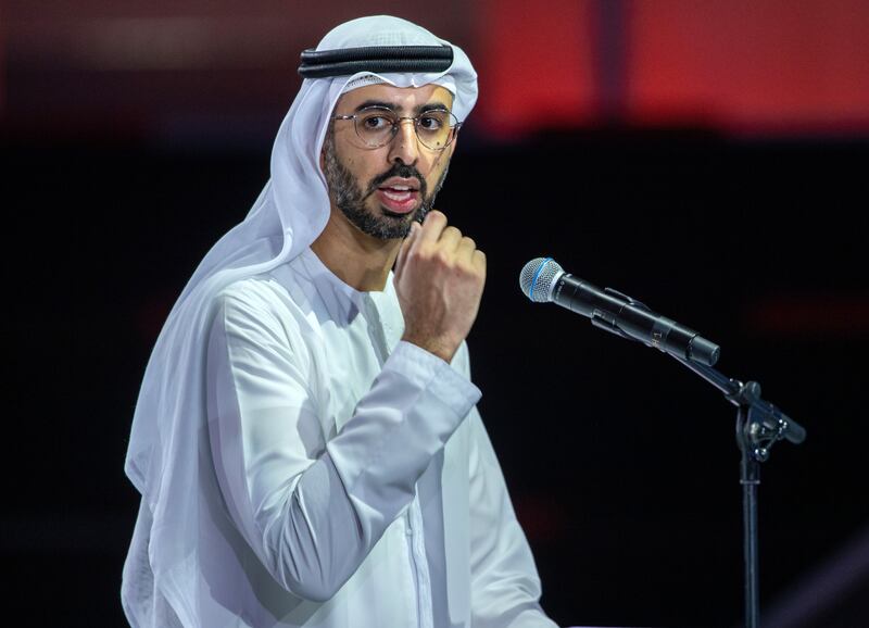 Omar bin Sultan Al Olama, UAE Minister of State for Artificial Intelligence, Digital Economy and Remote Working. Victor Besa/The National