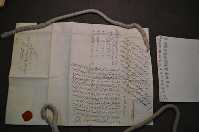 This letter, written in Arabic by a merchant in Italy, was intercepted on a ship sailing for Alexandria. It was opened for the first time in more than 250 years. Courtesy: UK National Archives