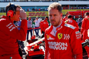 epa08658051 (FILE) - German Formula One driver Sebastian Vettel of Scuderia Ferrari arrives at the grid before the start of the Japanese Formula One Grand Prix in Suzuka, Japan, 13 October 2019 (reissued 10 September 2020). German current Ferrari driver Sebastian Vettel will start for next season for the British factory team Aston Martin it was announced by his new team on 10 September 2020. The 33-year-old four-time Formula 1 world champion signed a contract beyond 2021, as announced by Racing Point Aston Martin in Mugello, Italy. EPA/DIEGO AZUBEL *** Local Caption *** 55544830