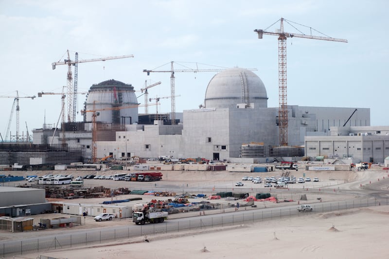 The first nuclear reactor at Barakah in 2016. Christopher Pike / The National