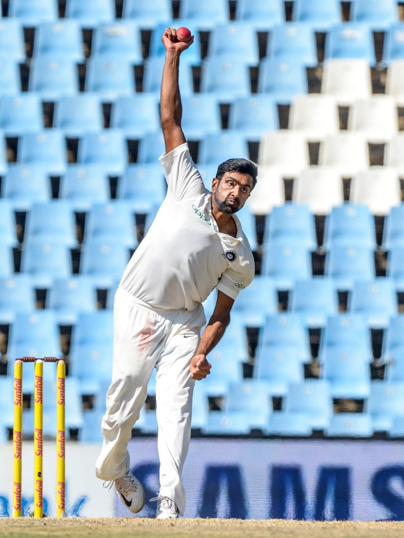 PRETORIA, SOUTH AFRICA - JANUARY 16: Ravichandra Ashwin of India during day 4 of the 2nd Sunfoil Test match between South Africa and India at SuperSport Park on January 16, 2018 in Pretoria, South Africa. (Photo by Sydney Seshibedi/Gallo Images/Getty Images)