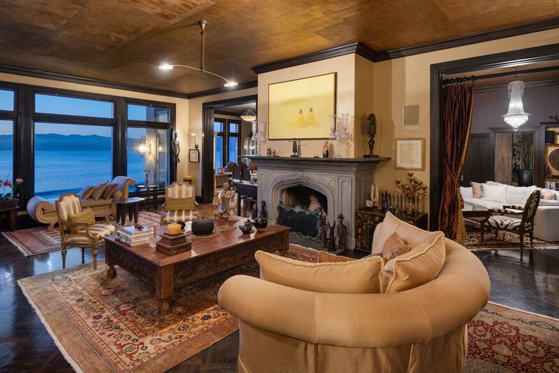 The interiors feature dark wood floors and custom-built fire places. Photo: TopTenRealEstateDeals.com