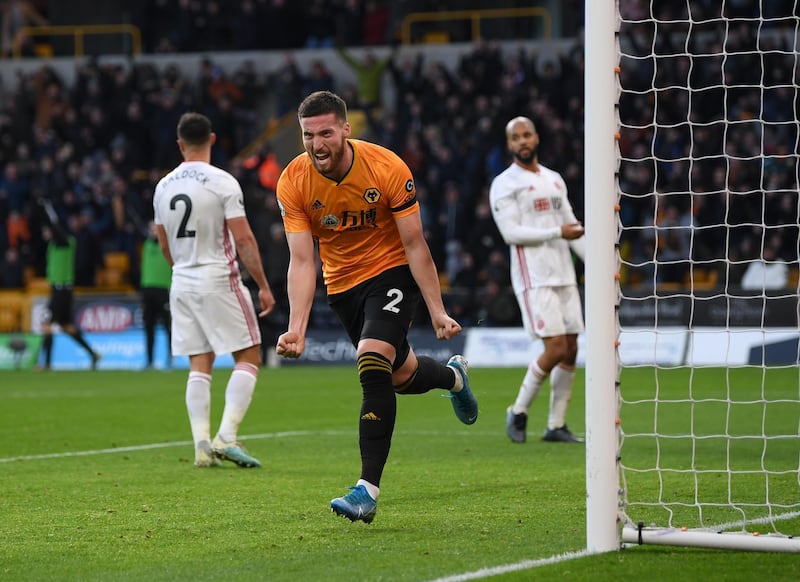 Right-back: Matt Doherty (Wolves) – Extended Wolves’ unbeaten run in the Premier League to nine games by getting an equaliser against Sheffield United. It was a reward for his fine display. Getty Images