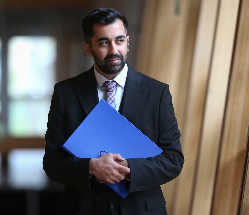 Mr Yousaf, justice minister at the time, attends a Ministerial Statement in Edinburgh in 2020. Getty Images