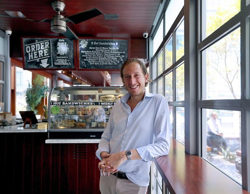 Alexander Clavel, proprietor, Panifico Expresso Bar. Satish Kumar / The National