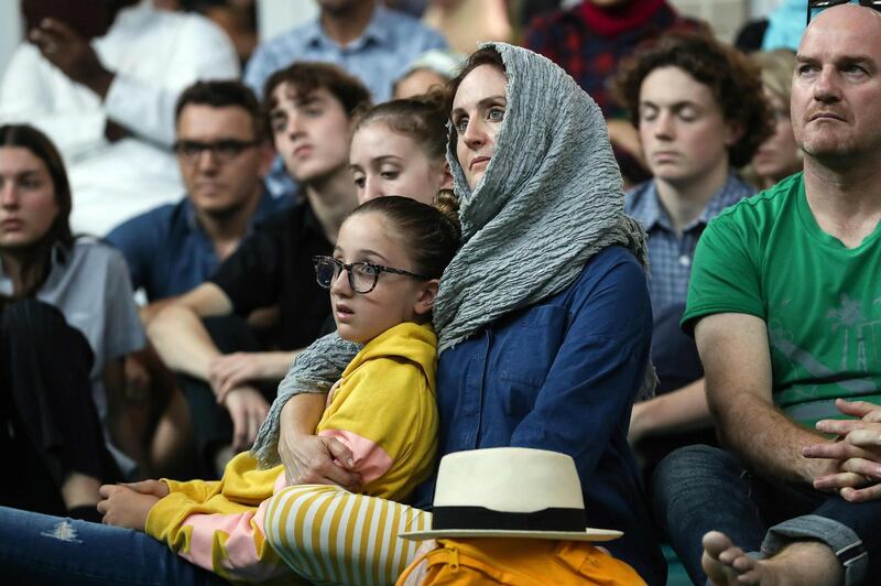 Mourners from different faiths paying their respects during an Open Day at Preston mosque in Melbourne. AFP