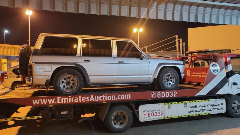 The car used in the stunts will be impounded for 60 days. Photo: Ras Al Khaimah Police