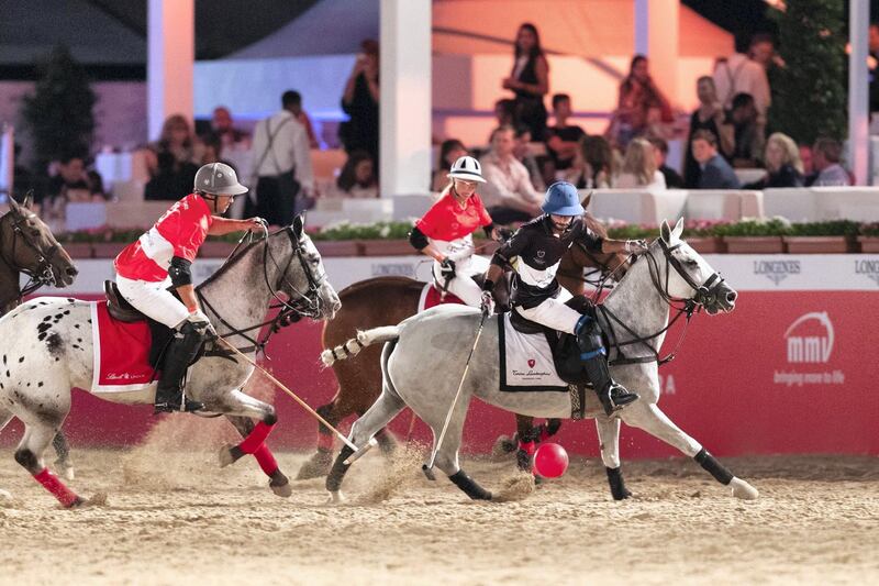 Beach Polo Cup Dubai 2018 Day 1 - Team Tonino Lamborghini Residences vs Team Lindt. Courtesy Twister Middle East