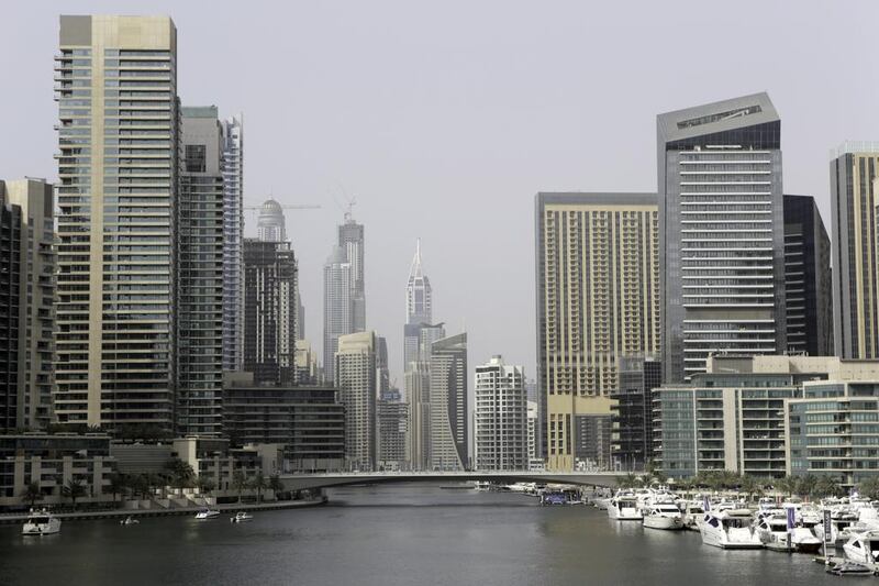 House prices in Dubai rose by 28.5 per cent in the first nine months of the year. Pawan Singh / The National