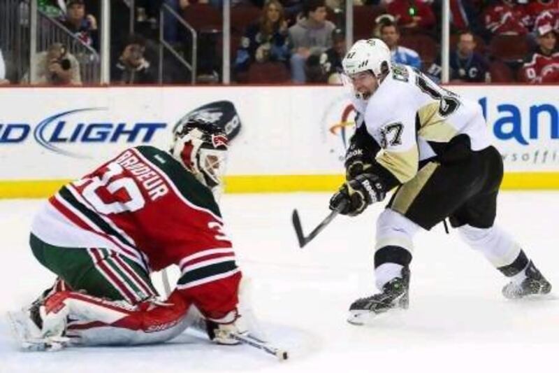 Sidney Crosby, right, the Pittsburgh Penguins centre, had been out for three months. Ray Stubblebine / Reuters