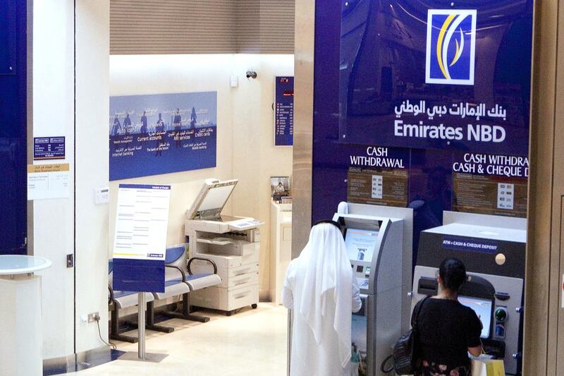 Investors will be able to buy Emaar Malls shares from Emirates NBD cash machines. Jaime Puebla / The National