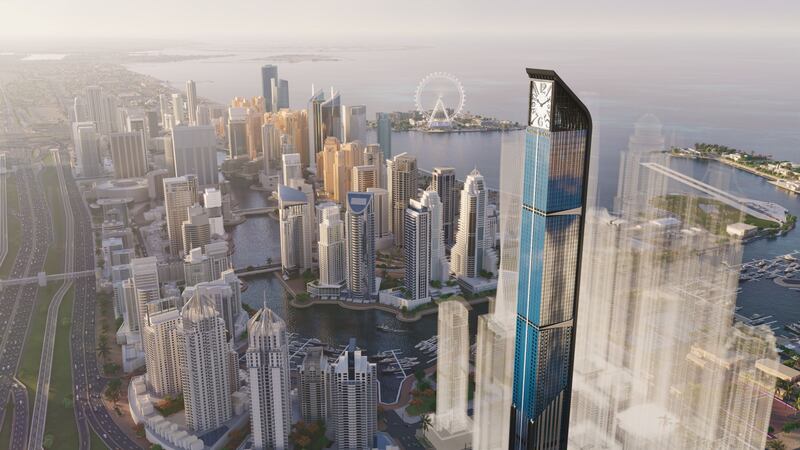 Franck Muller Aeternitas tower will be among the tallest in Dubai. Photo: London Gate