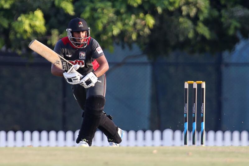 Andri Berenger: The Dubai-born opener played at an Under 19 World Cup for Sri Lanka, where he went to school from the age of 14, but represented UAE at the real thing in 2015. He left again not long after, has played in Sri Lanka, Australia and Qatar since. Pawan Singh / The National