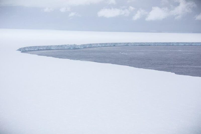 The outline of the iceberg was captured in unprecedented detail. AFP